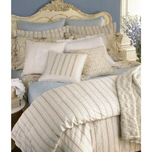 Ralph Lauren Villandry Floral Sateen Cotton European Pillow Shams 1 Pair Vtg New